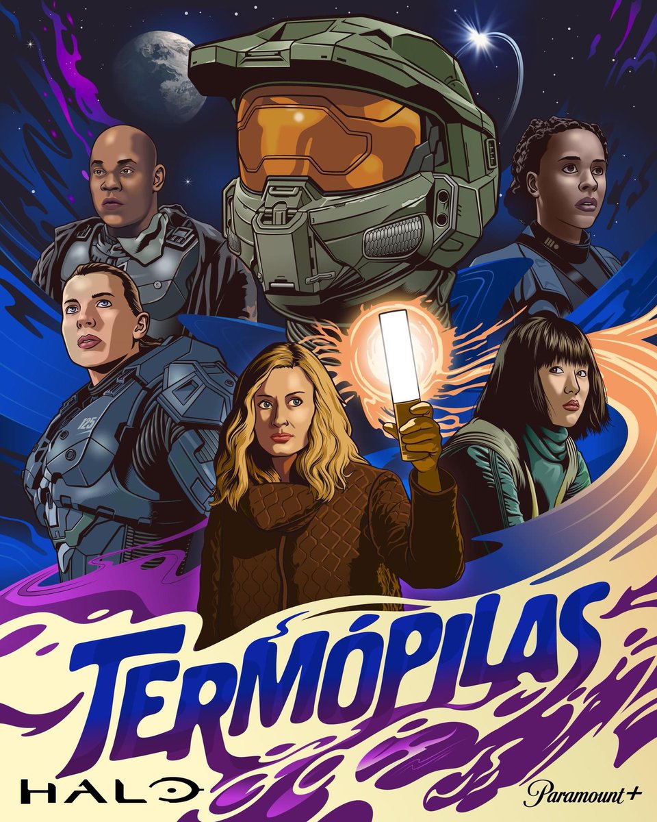 NEW: Seventh of eight official themed posters by artist Rubens Scarelli from Brazil 

Episode 7 - Thermopylae

#HaloTheSeries #Halo