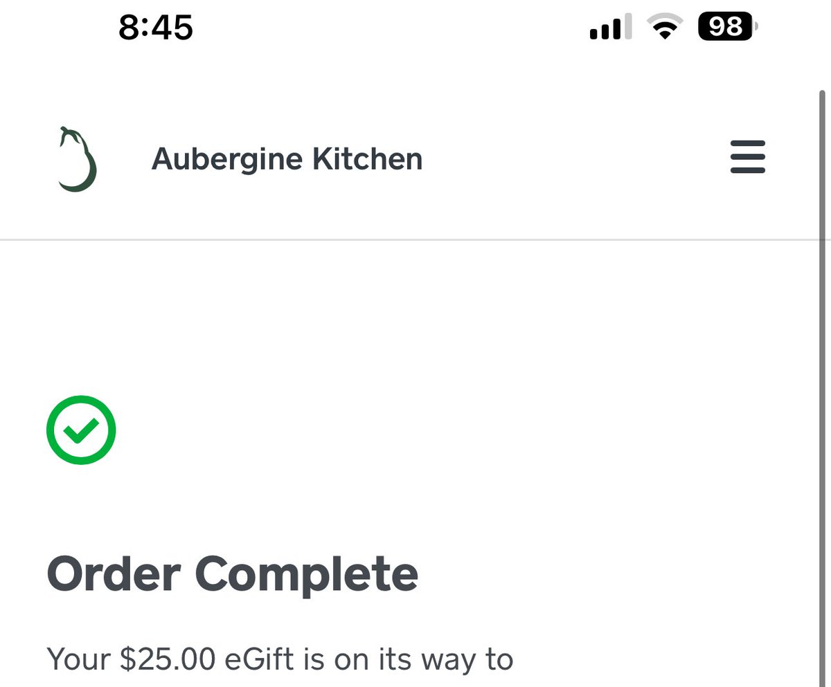 Evidence that we hold up our end of the deal. Aubergine digital gift card sent to <a href="/StatueOfWhitt/">StatueOfWhitt</a> and <a href="/ChubbysOrem/">Chubby's University Mall</a> gift cards sent to <a href="/Morty13/">Greg Mortensen</a> <a href="/brandongutie/">BUM</a> and <a href="/cpeter1/">Casey Peterson</a>!
I might have thrown some stickers and coupons in there as well!