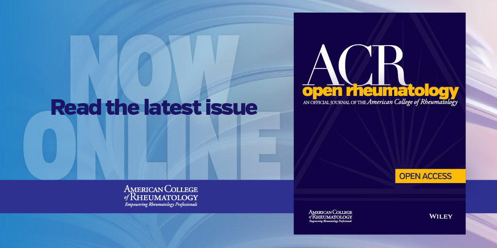 The April 2024 issue of ACR Open Rheumatology is now available → acr.tw/4b0MJ2f @ACR_Journals