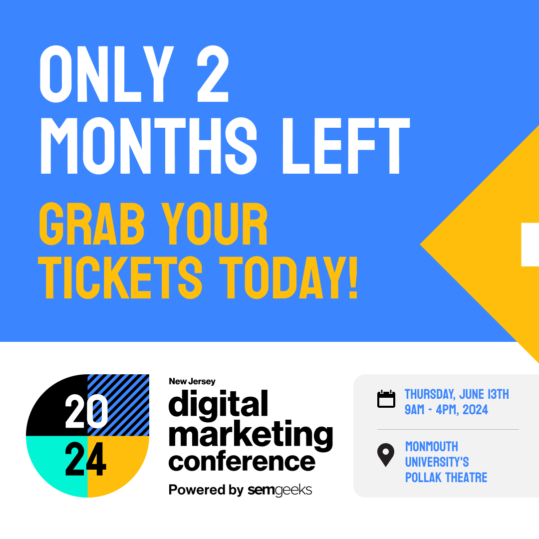 NJDMConf's tweet photo. We are officially less than two months away from NJDMC5! Snag your ticket &amp; join the industry insider circle.

Use code: NJDMC20 for $20 off — https://t.co/7nAK8uRfoM

#NJDMC5 #Networking #MarketingGoals #GetInspired https://t.co/4IM2gxQvWh