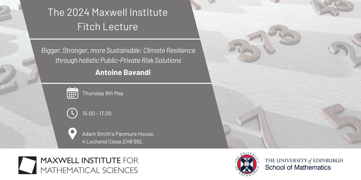 The Maxwell Institute for Mathematical Sciences tweet media