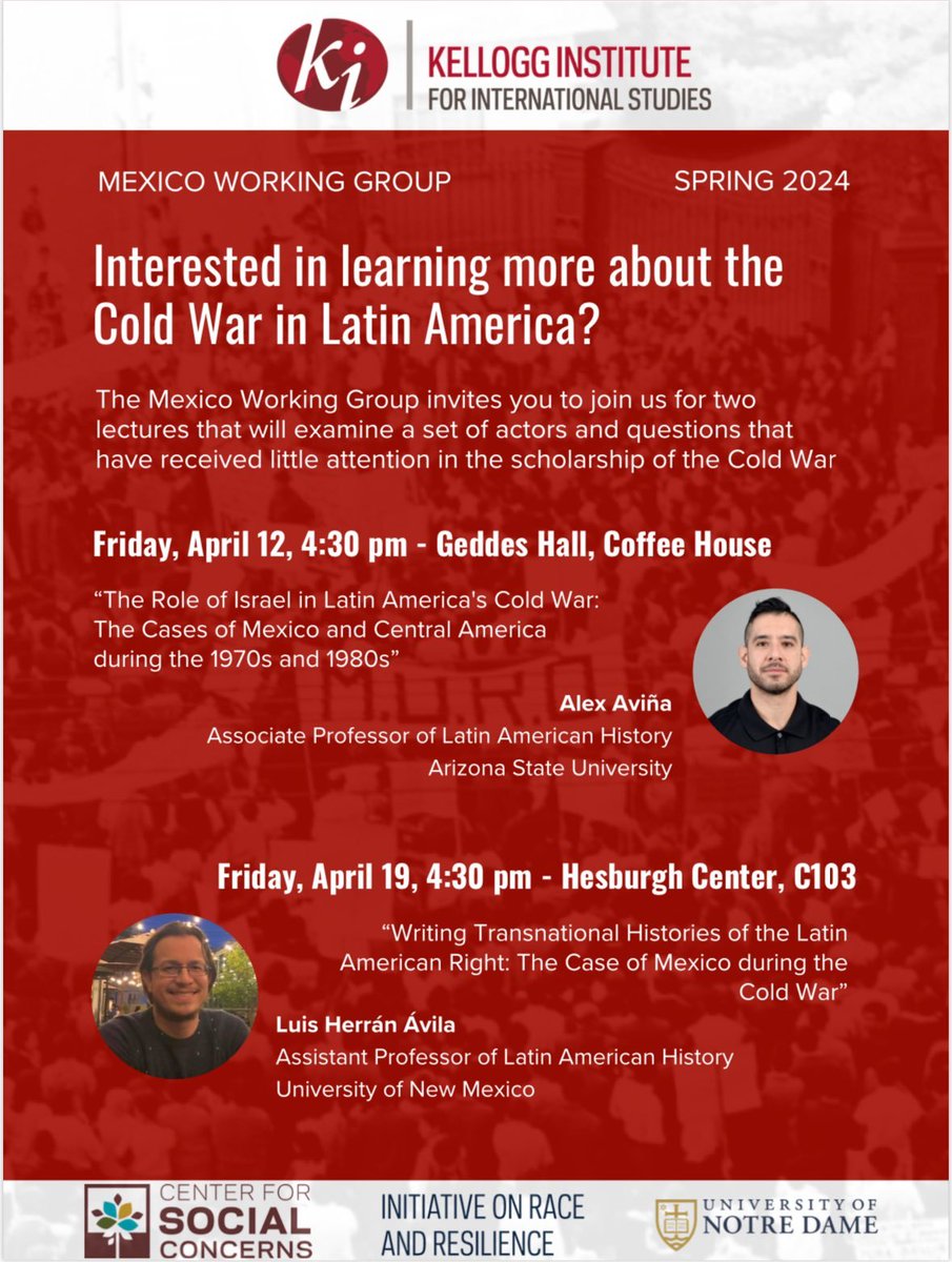 Tomorrow at 4.30 pm I'll be at @KelloggInst talking about transnational histories of the Latin American Right. If you're in or near South Bend, stop by!