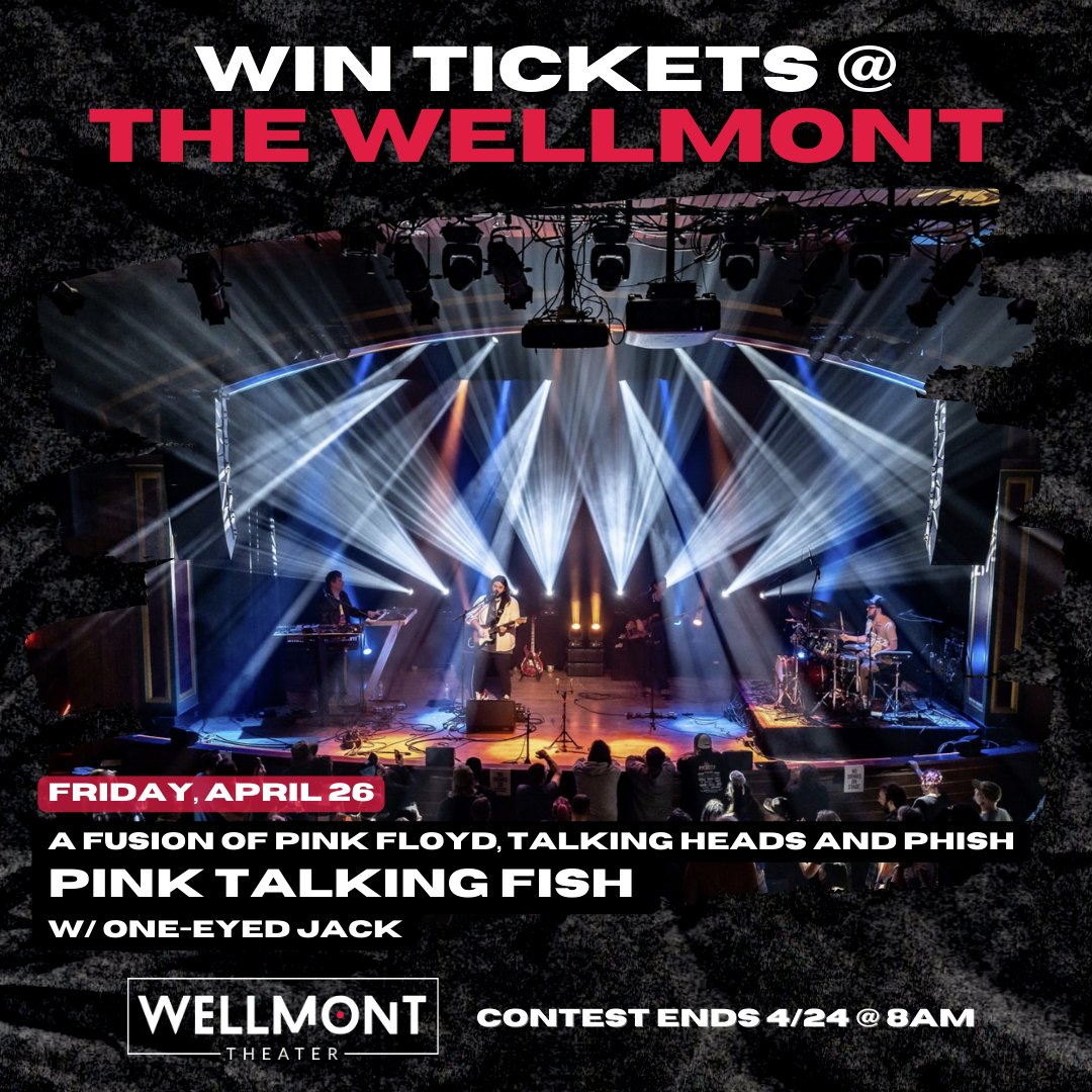 Enter to win a pair of tickets to see Pink Talking Fish (@PinkTalkingFish) in Montclair, NJ on Friday, April 26! Contest ends 4/24 @ 8AM ET. ➡️ Enter here: gleam.io/8li29/pink-tal… ⬅️
