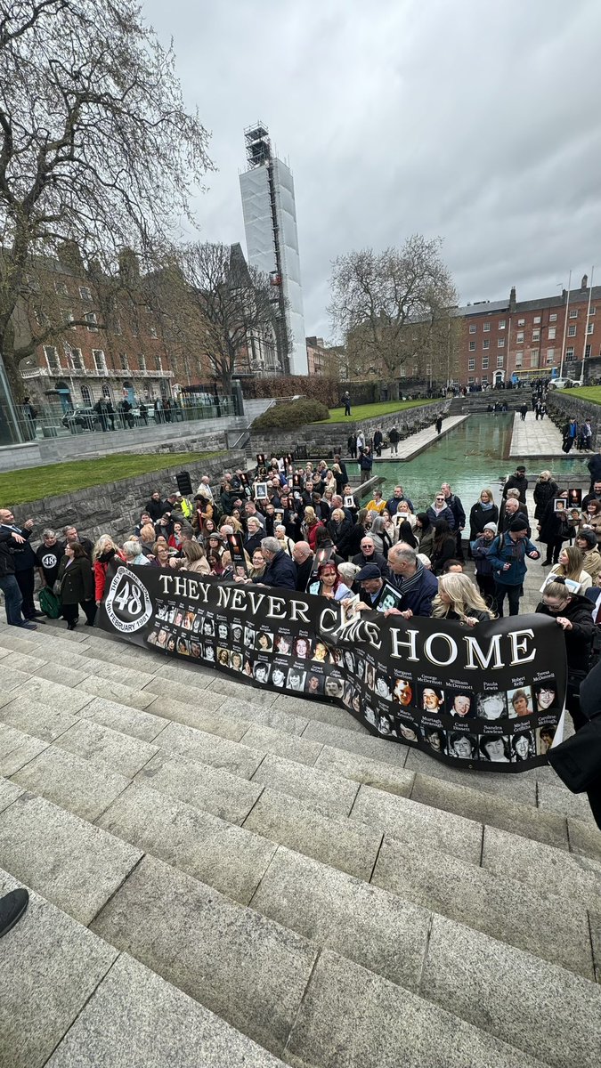 The loved ones of 48 people who died in a fire at the Stardust nightclub in 1981 have called for a public apology from the Irish state. It's after the jury in the Stardust Inquest issued a verdict of unlawful killing. @VirginMediaNews #Stardust #StardustInquest