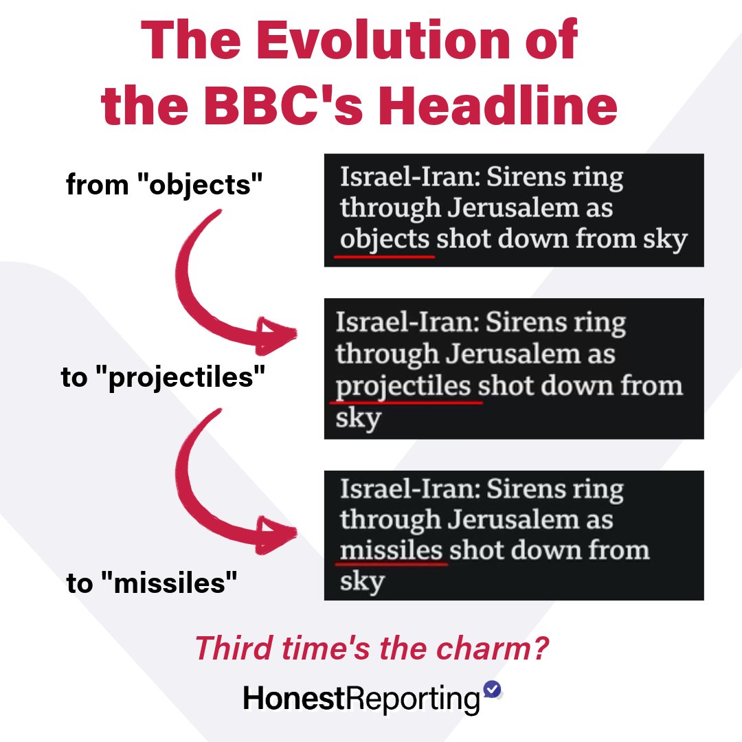 It took two days and three tries for the BBC to identify the flying “objects shot down from the sky” as missiles. Good job, @BBCNews. Third time’s the charm.