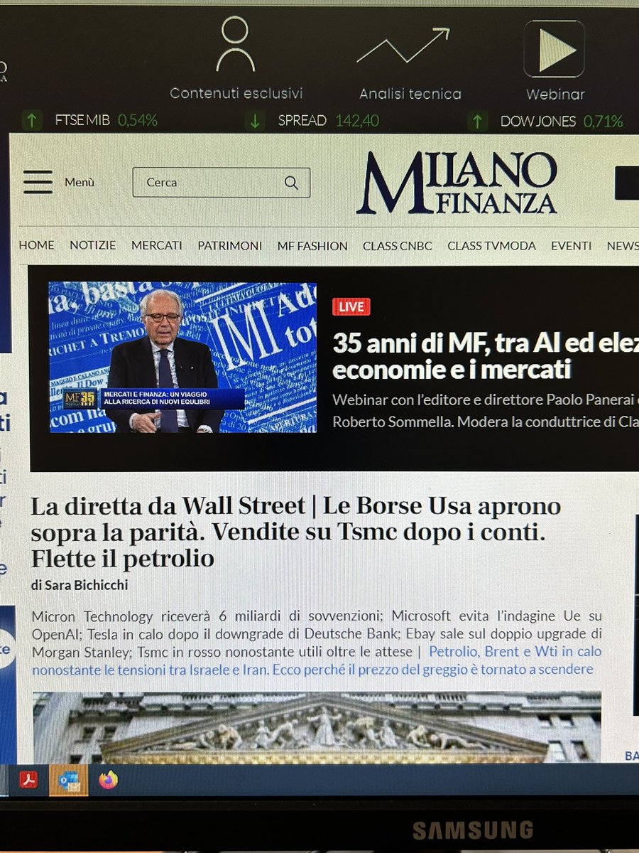 35 anni di <a href="/MilanoFinanza/">MilanoFinanza</a> con una diretta sulle sfide per le economie e i mercati tra AI ed elezioni