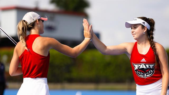 The @FAUWTennis team will play in its first @american_conf tournament today! Good luck and Go Owls! #WinningInParadise #FAU