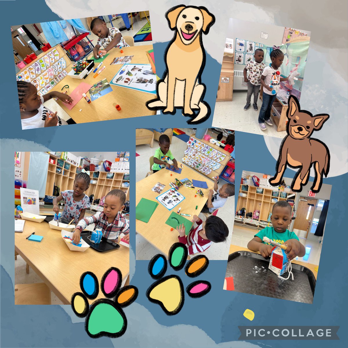 This week is all about caring for #pets ##1800richmondterrace enjoys a #STREAM activity and creates a pet home. Later, we got to pretend play in our vet and develop ways to care for our favorite pets 🐶 🐈 🐠 @TheRichmondPrek @EdeleWilliams @CSD31SI @CChavezD31 @DrMarionWilson