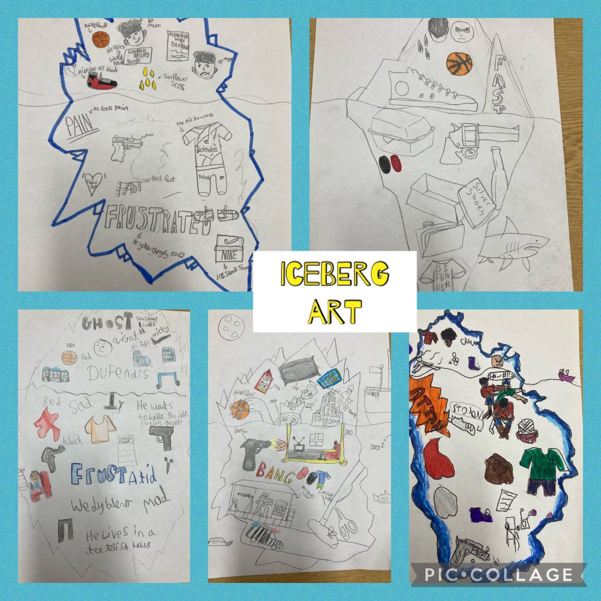 Blwyddyn 6 have been developing their #empathy and creative skills to create iceberg art - representing the character of Ghost #EnterprisingCreativeContributors