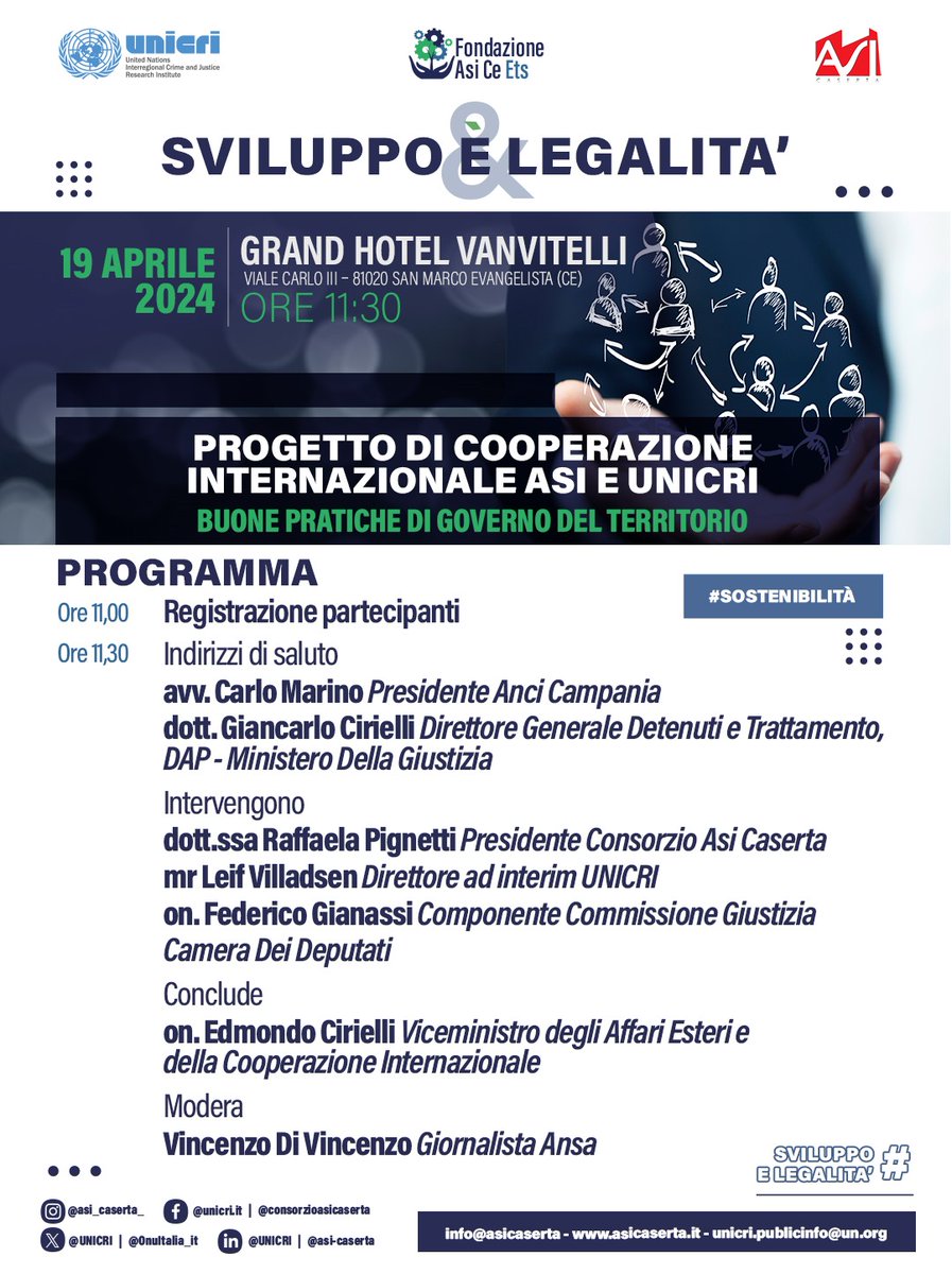 UNICRI (@unicri) on Twitter photo 📢Launching a new project to identify & implement effective measures for crime prevention & community resilience, fortifying the social & economic spheres against criminal influence.
Designed in collaboration with <a href="/AsiCaserta/">Asi Caserta</a>.
➡️ bit.ly/4b3ErGV 📢Launching a new project to identify & implement effective measures for crime prevention & community resilience, fortifying the social & economic spheres against criminal influence.
Designed in collaboration with <a href="/AsiCaserta/">Asi Caserta</a>.
➡️ bit.ly/4b3ErGV