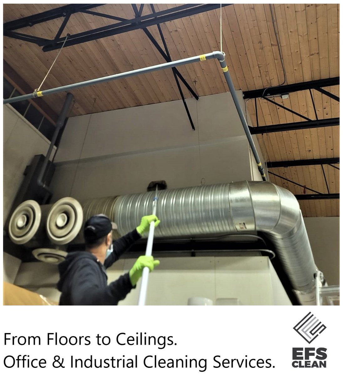 Industrial cleaning? No problem! From floors to ceilings, we clean it all.

#Calgary #cleaningservices #janitorialservices