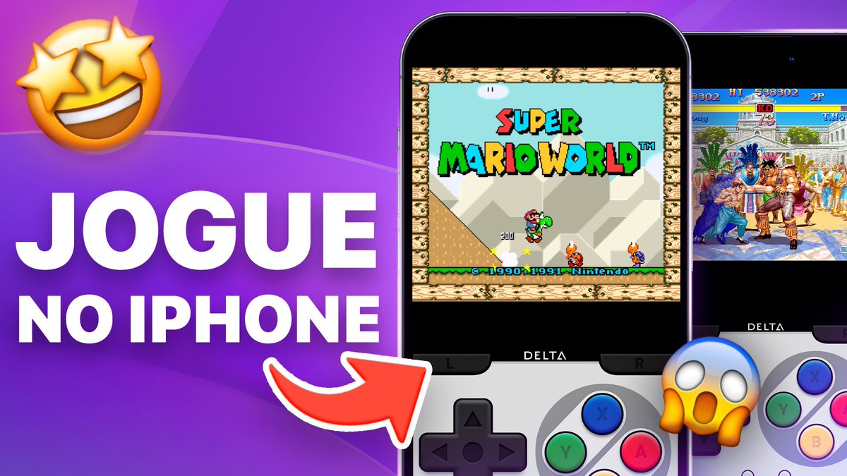 E isso agora de EMULAR games retrô no iPhone? Tô muuuuito feliz de conseguir jogar Super Mario no iOS 🤩 e no vídeo de hoje eu te ensino como fazer isso! Vemmm 👉🏻 youtu.be/CLpqFncPUHw?si…