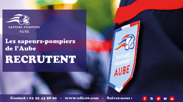 SDIS_10's tweet photo. 🚨 Les sapeurs-pompiers de l'Aube recrutent :
🔹3 équipiers - caporal SPP
🔸infirmier(e) en chef SPP
🔹chef(fe) groupement RH - attaché
🔸pharmacien(ne) SPP
Toutes nos offres https://t.co/mdHFPN7lot https://t.co/GbxtC9Tq4H