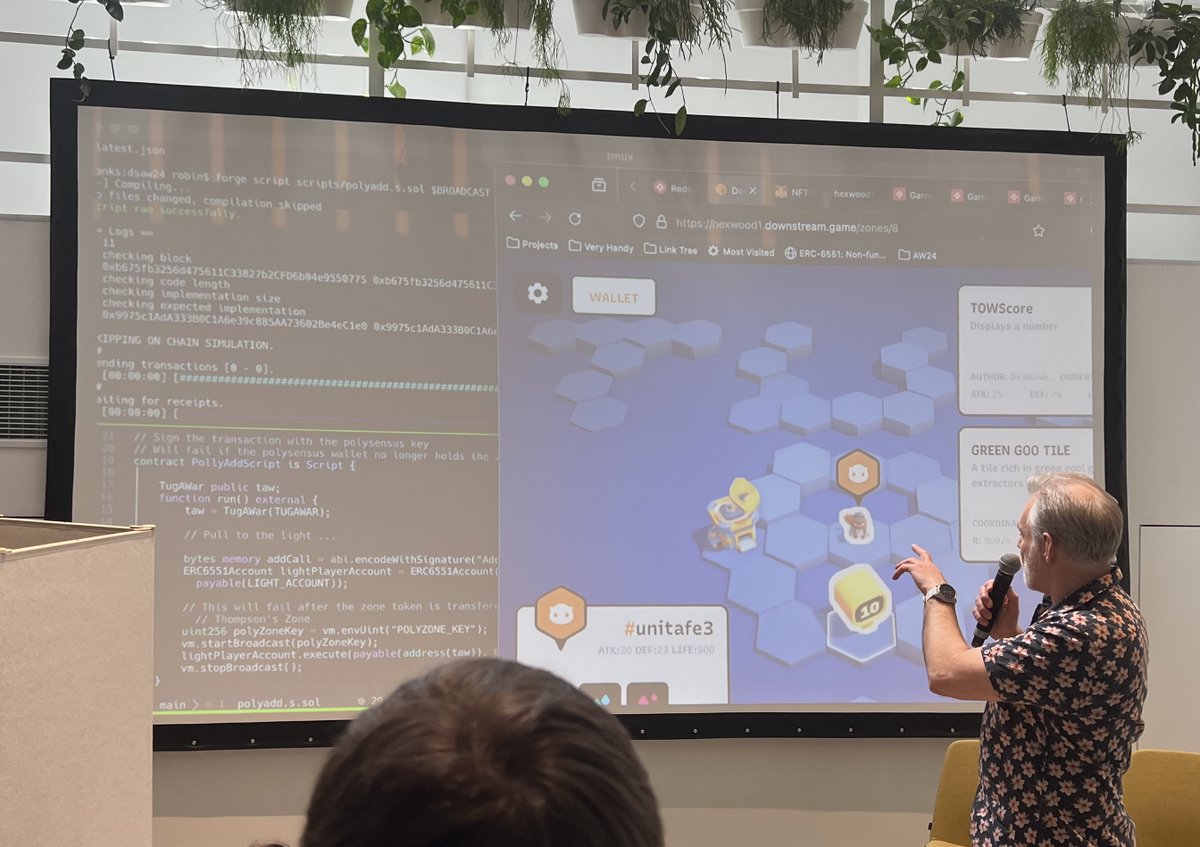 TUG OF WAR. Live demo!

A tug of war is played across two discreet Downstream zones, with the winning team winning the rewards.