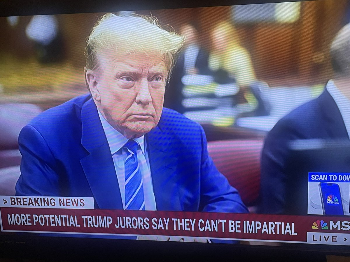 It’s such a fucking shame the two jurors who were sworn in, had to excuse themselves bc of I presume, intimidation from Donald Trump. This is a travesty that these gag orders by these judges aren’t being enforced, Trump’s ass should be locked up in jail for this! #TrumpTrial