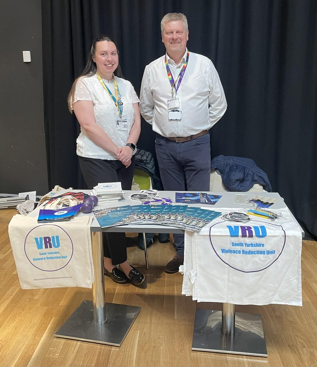ICYMI, the VRU and the Office of @SYPCC attended @barnsleycollege’s Wellbeing Event this week. It was fantastic to meet so many staff and students, and great to chat to them about the work we do across South Yorkshire.