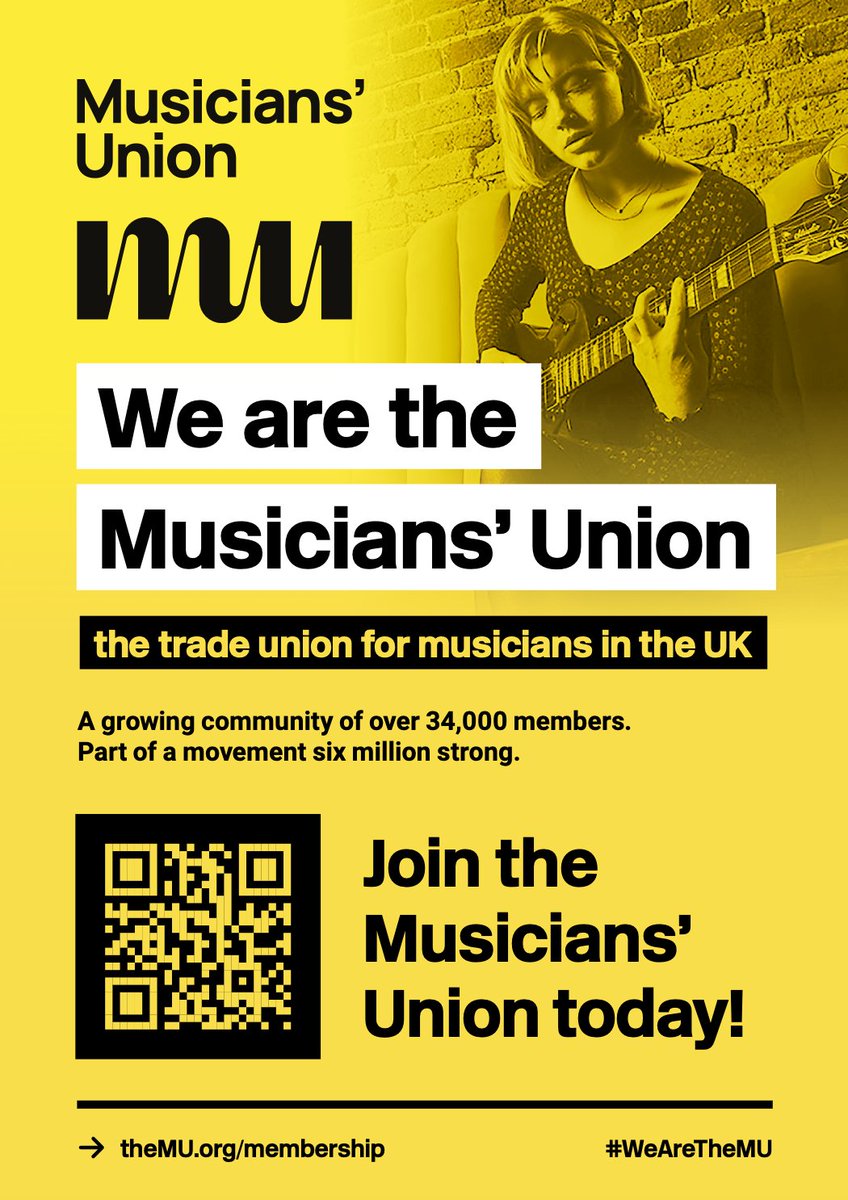 Here at @OffAxisGigs / @OffAxisTours HQ we highly recommend all our artists become members of @WeAreTheMU for help and support for every part of your career check out the MU also represent musicians at a governmental level too ➡ musiciansunion.org.uk/membership-ben…