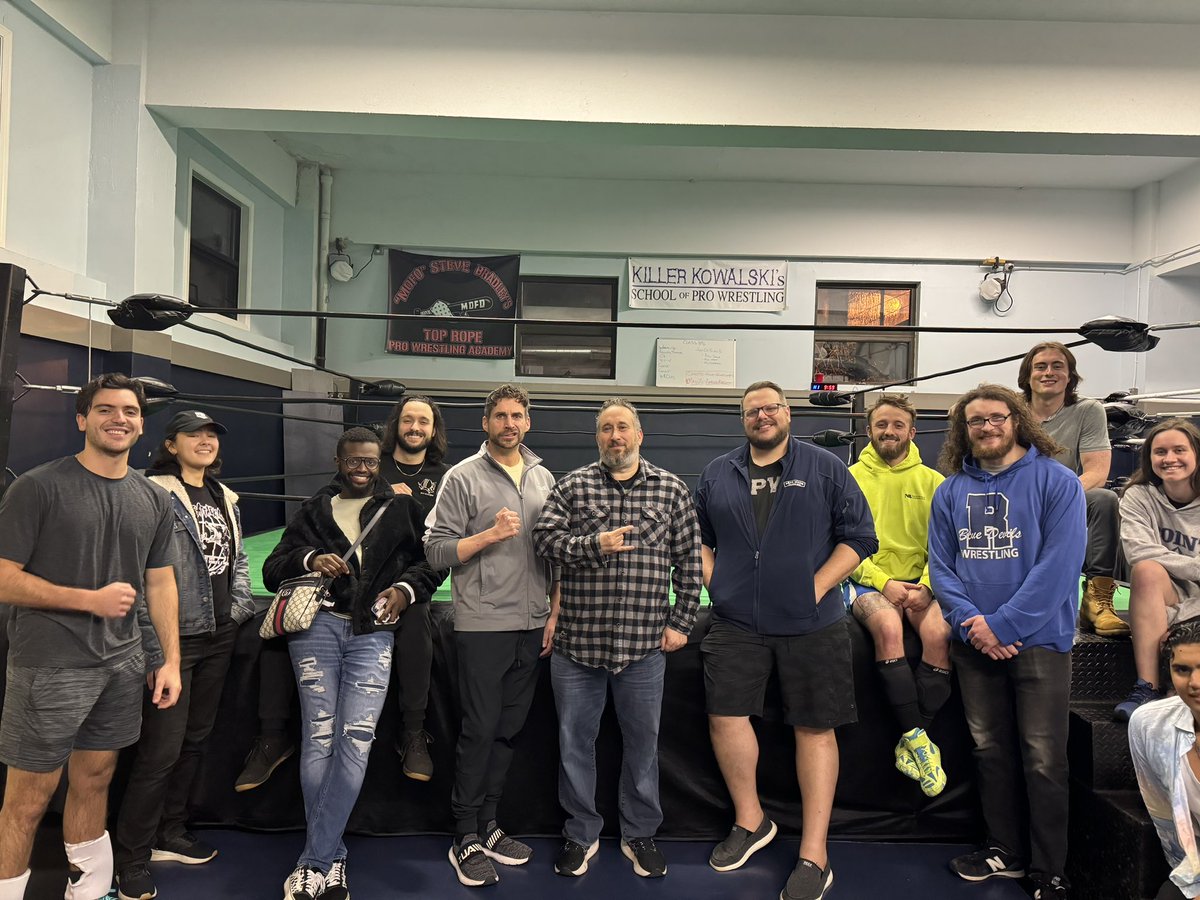 Our students made us so very proud yesterday. We were lucky to have WWE’s @BookItGabe teach a promo seminar to part of our advanced class. One thing that makes us unique is that we offer all in house seminars for our students FOR FREE. Sign up today NEProWrestling.com