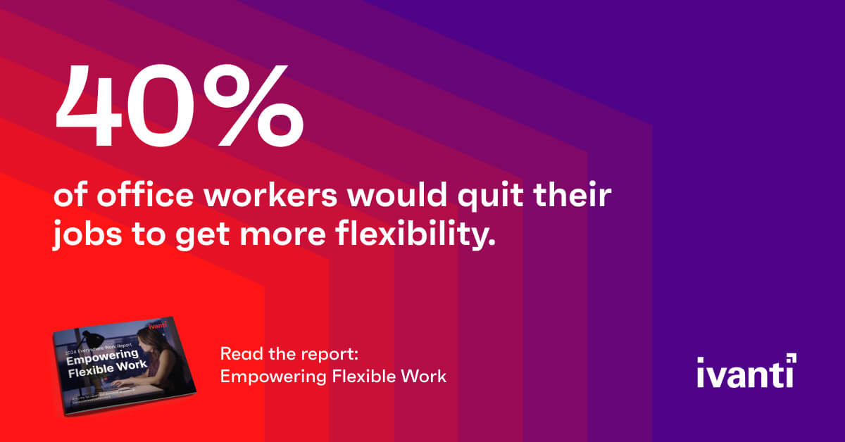 In today’s #EverywhereWork world, flexibility in the workplace is non-negotiable. 🙅 Get your full report for insights into how to attract and retain top talent in the new era of work. bit.ly/3U0kNFV