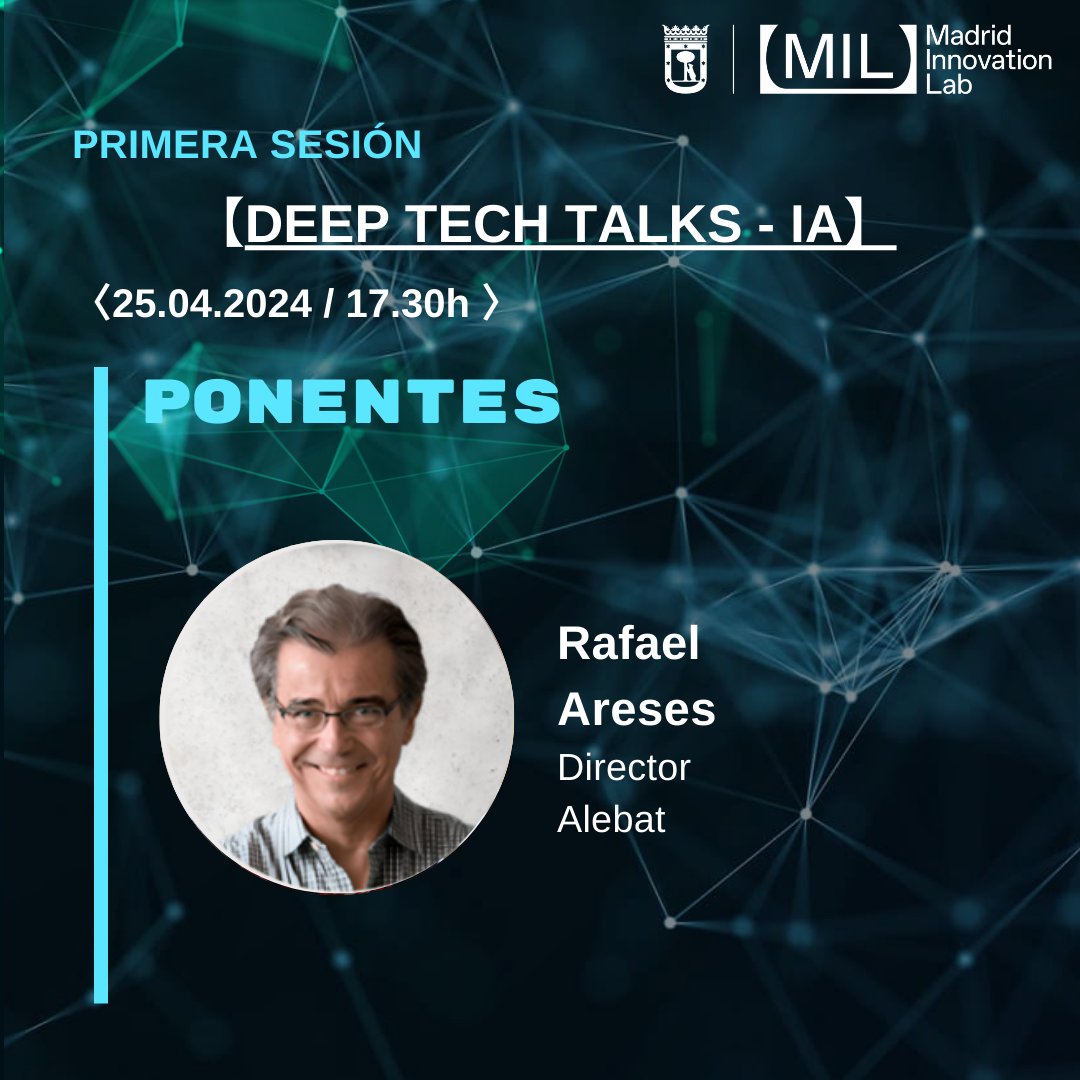 milmadrid_'s tweet photo. 🤲 ¡No te pierdas las Deep Tech Talks sobre #IAGenerativa en el #MIL!

Te invitamos a la primera sesión de las #DeepTechTalks, donde exploraremos las últimas tendencias en Inteligencia Artificial Generativa con nuestros expertos. 🌐

Inscríbete ahora en: https://t.co/E90aagxmuz https://t.co/a97HLkwOjb
