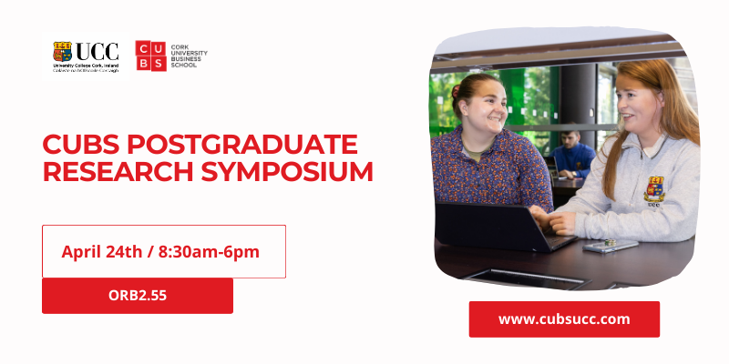 On April 24th, CUBS hosts the annual CUBS Postgraduate Research Symposium in ORB2.55. This is an opportunity for CUBS PhD students to present research to fellow researchers and students in a collegial and helpful environment. Get more details here: cubsucc.com/events/cubs-po…