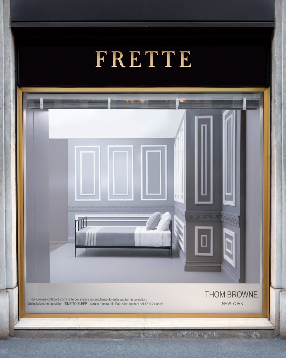 THOM BROWNE. (@thombrowne) on Twitter photo … at home with frette …
thom browne by frette.
introducing thom browne home in collaboration with frette. inspired by a shared commitment to perfection, the collection includes cotton sateen bed linens, bath accessories, and cashmere accent pillows and blankets, all emblazoned … at home with frette …
thom browne by frette.
introducing thom browne home in collaboration with frette. inspired by a shared commitment to perfection, the collection includes cotton sateen bed linens, bath accessories, and cashmere accent pillows and blankets, all emblazoned