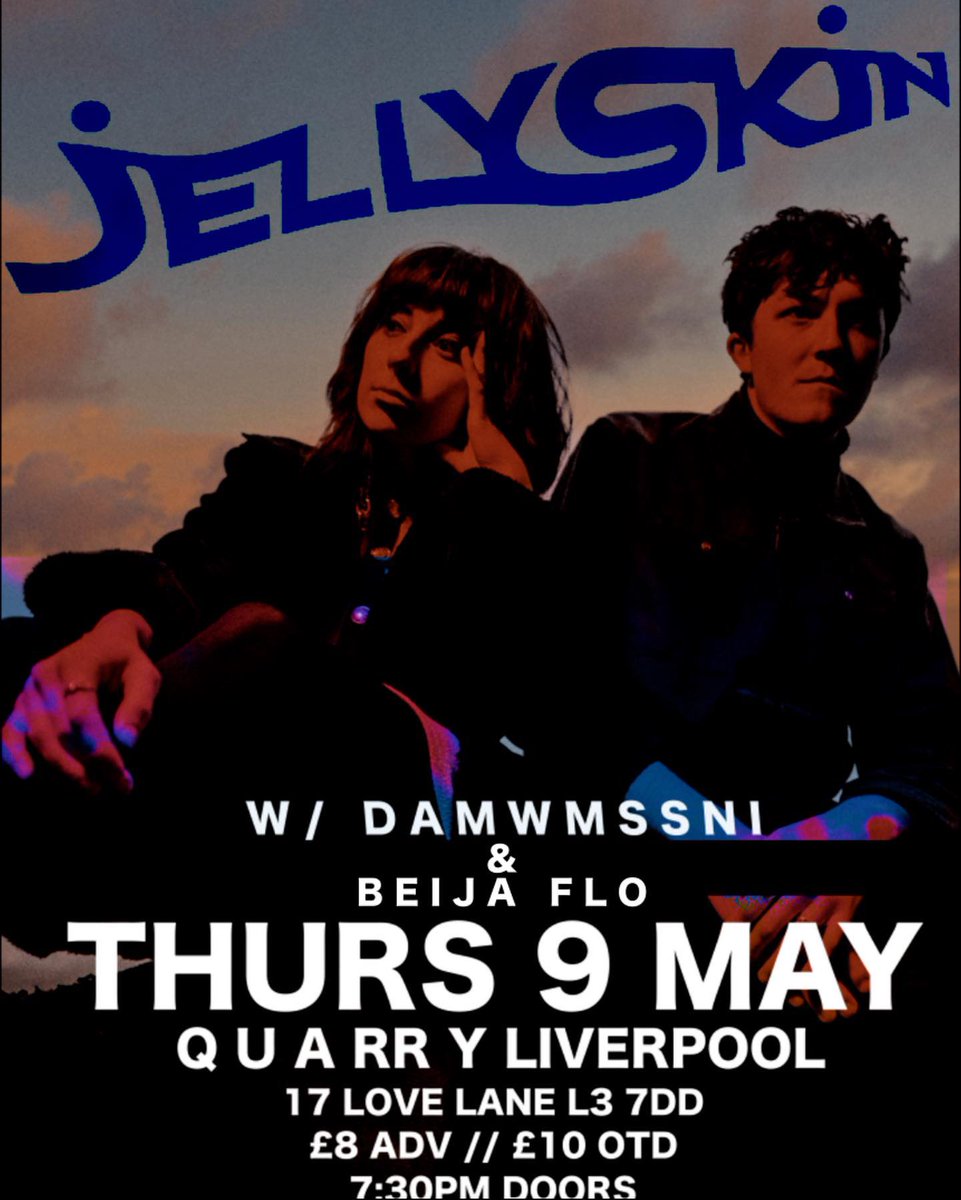 Hey baby, long time, no sing 💋 I am very excited and drop dead gorgeous to announce that I will be supporting the very lovely looking and divine friends of mine @jellyskinband 🪼🪅 at the wonderful QU A RR Y on the 9th May 🎀 Link right here r’kid: tr.ee/uhyZ65rRef
