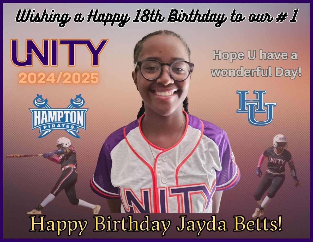 unity_2025_2026's tweet photo. Help us in wishing a Happy 18th Birthday to this special lady! 🧡💜 💪🏻 @jayda_betts https://t.co/vHEvrHhgBo