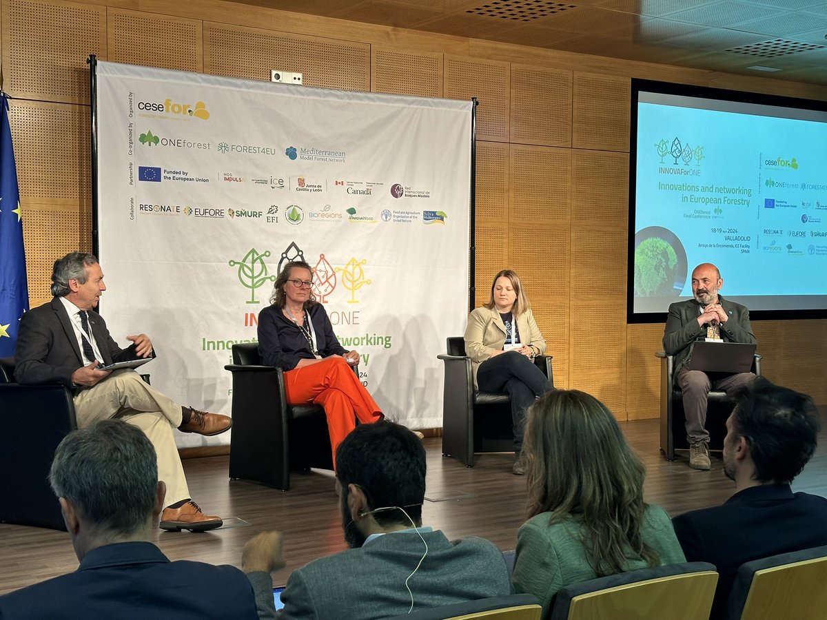Oneforest_H2020's tweet photo. What's next in forestry innovation?

Kicking off the 1st roundtable at #ONEforestFinalEvent, diving into innovation, mapping out future actions, and shaping the sector's journey ahead. 

#INNOVAForONE #EUforest #ForestInnovation #Innovation https://t.co/spWcaJnMxG