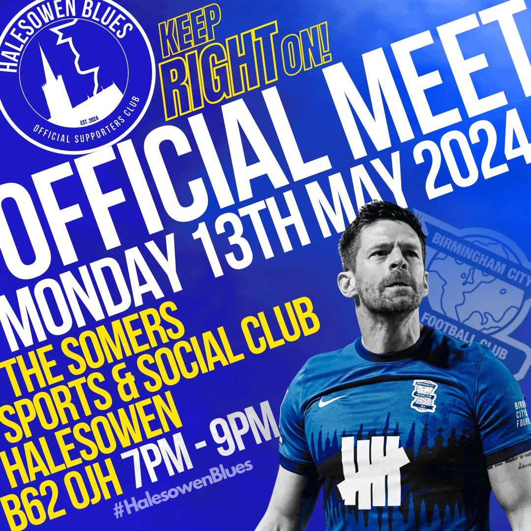 HalesowenBlues's tweet photo. Our first official branch meeting is now announced!
We look forward to welcoming our members of #HalesowenBluesOSC.

Keep Right On 💙
#bcfc | @OSCBCFC https://t.co/Suri8z8Xof