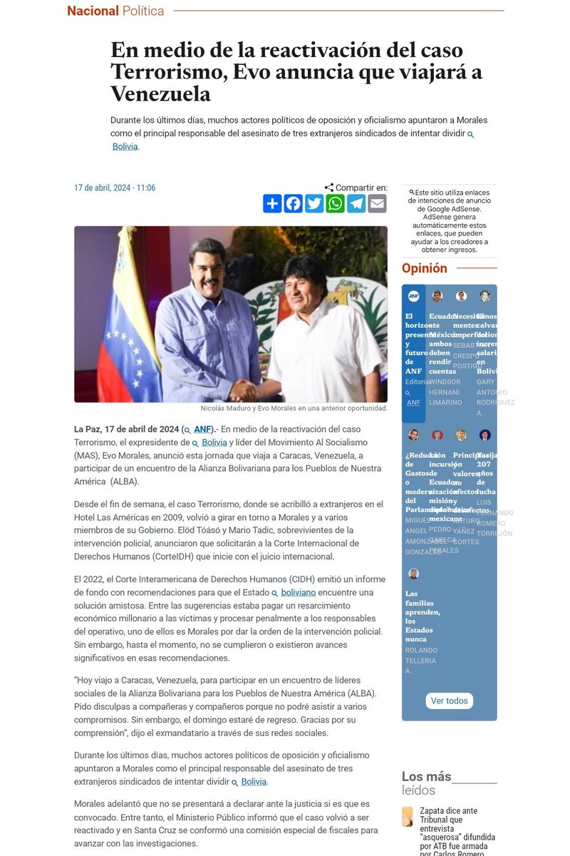 Arr3ch0's tweet photo. Hoy retornó de Bolivia el PDVSA #YV1118 luego de visita de unas 20hrs. Una colita a Evo Morales. https://t.co/MJYJdNVktW