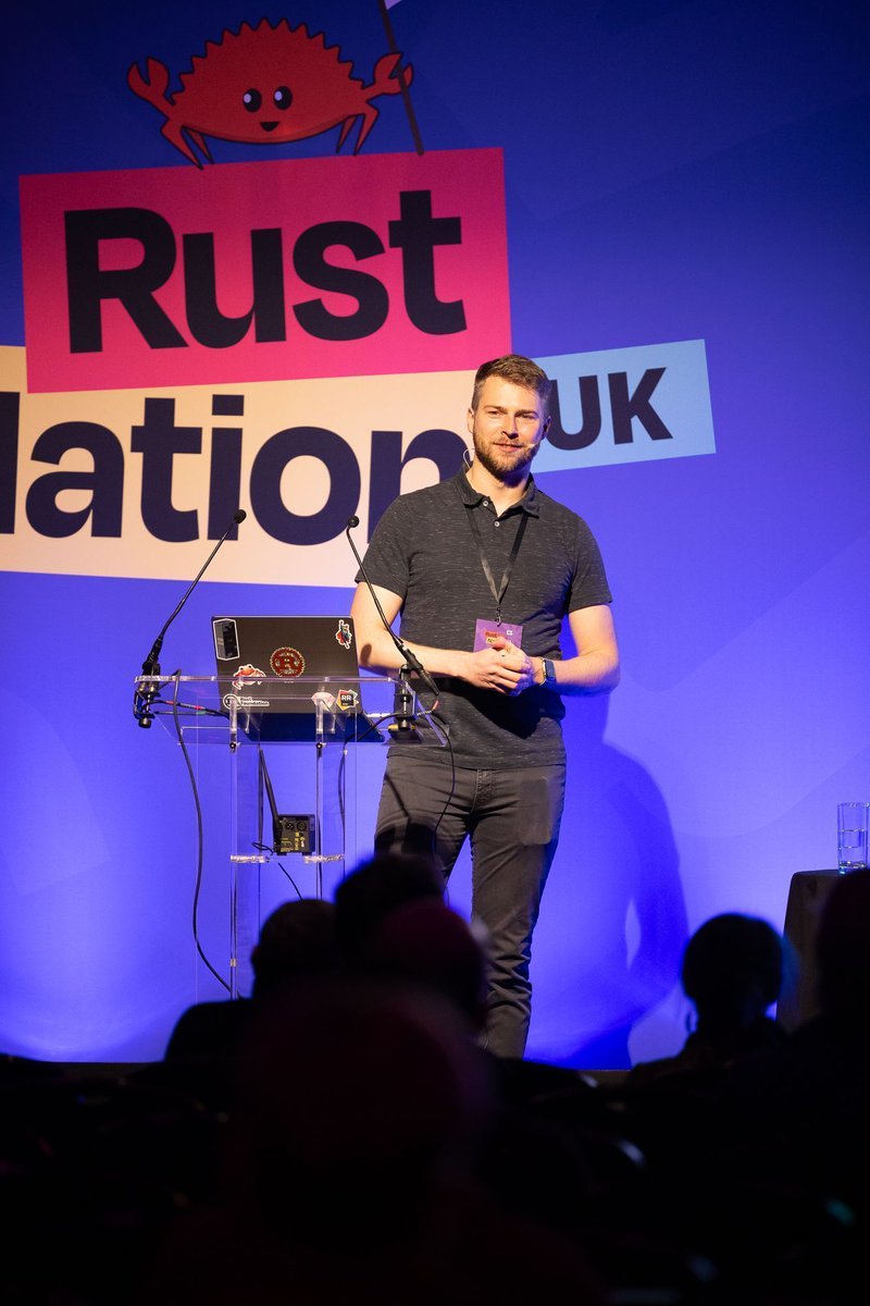 RustNationUK's tweet photo. Are you looking to learn more about the #Rustinfrastructure?
@jdno_dev recently delivered a talk at #rustnationuk24 on 'Rust Infrastructure: What it takes to keep Rust running'.
It's now available to watch via our YouTube channel - https://t.co/G5UWBjIAHz
#rustnationuk #rust https://t.co/SjmZRO8YMF