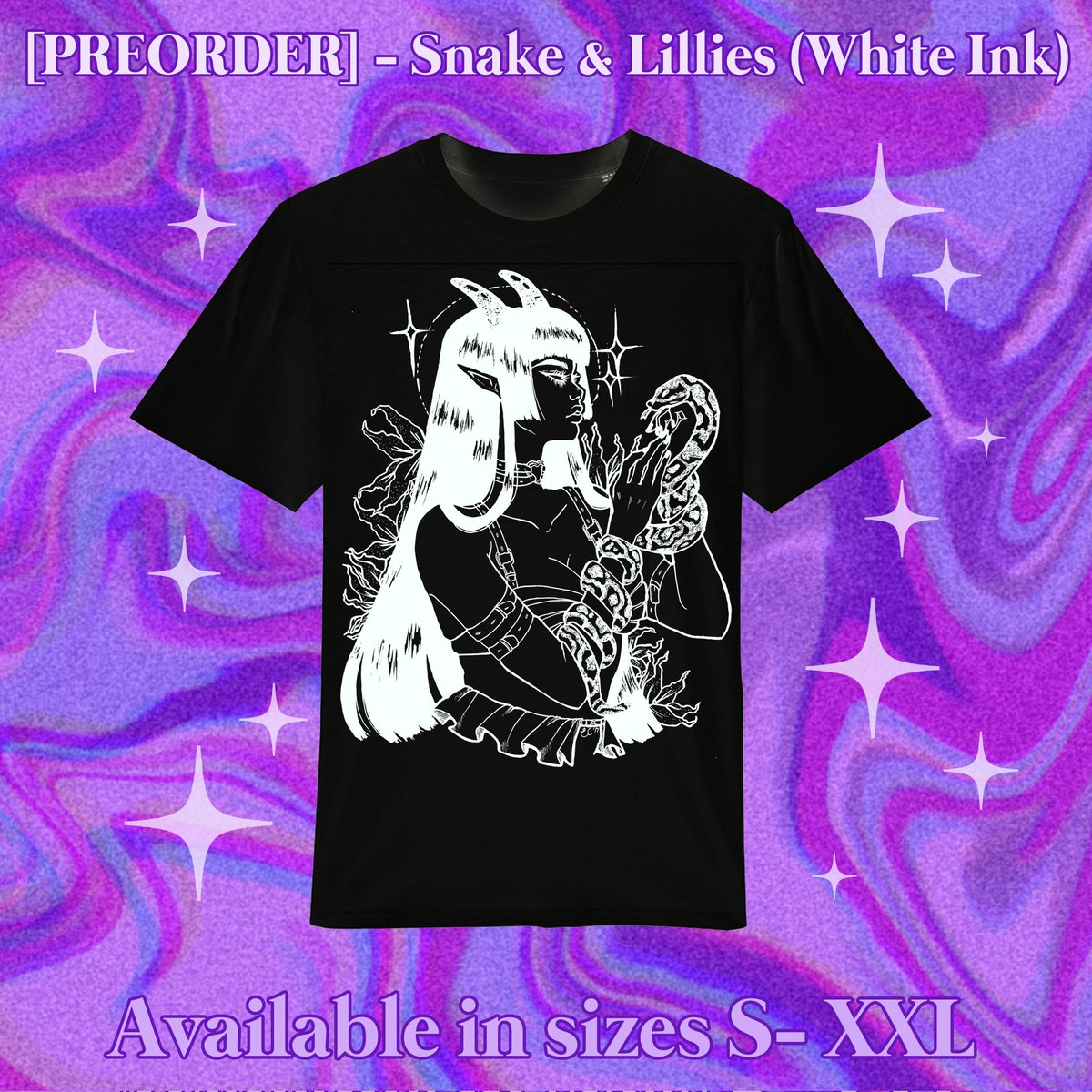 Preorders for our snake shirt restock + new color options will be up on our shop on 4/20!!! Excited to bring back new colors 🛸🍉 Will be posting more new things for the shop update soon!! 👀