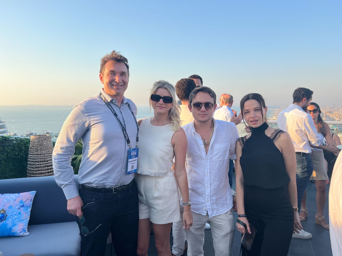 The @Coinroutes team had a fantastic time at the @LaserDigital_ event  during Token2049 in Dubai! Despite the earlier rain and flooding, the sunny  skies perfectly complemented the vibrant discussions on crypto innovations.  #
