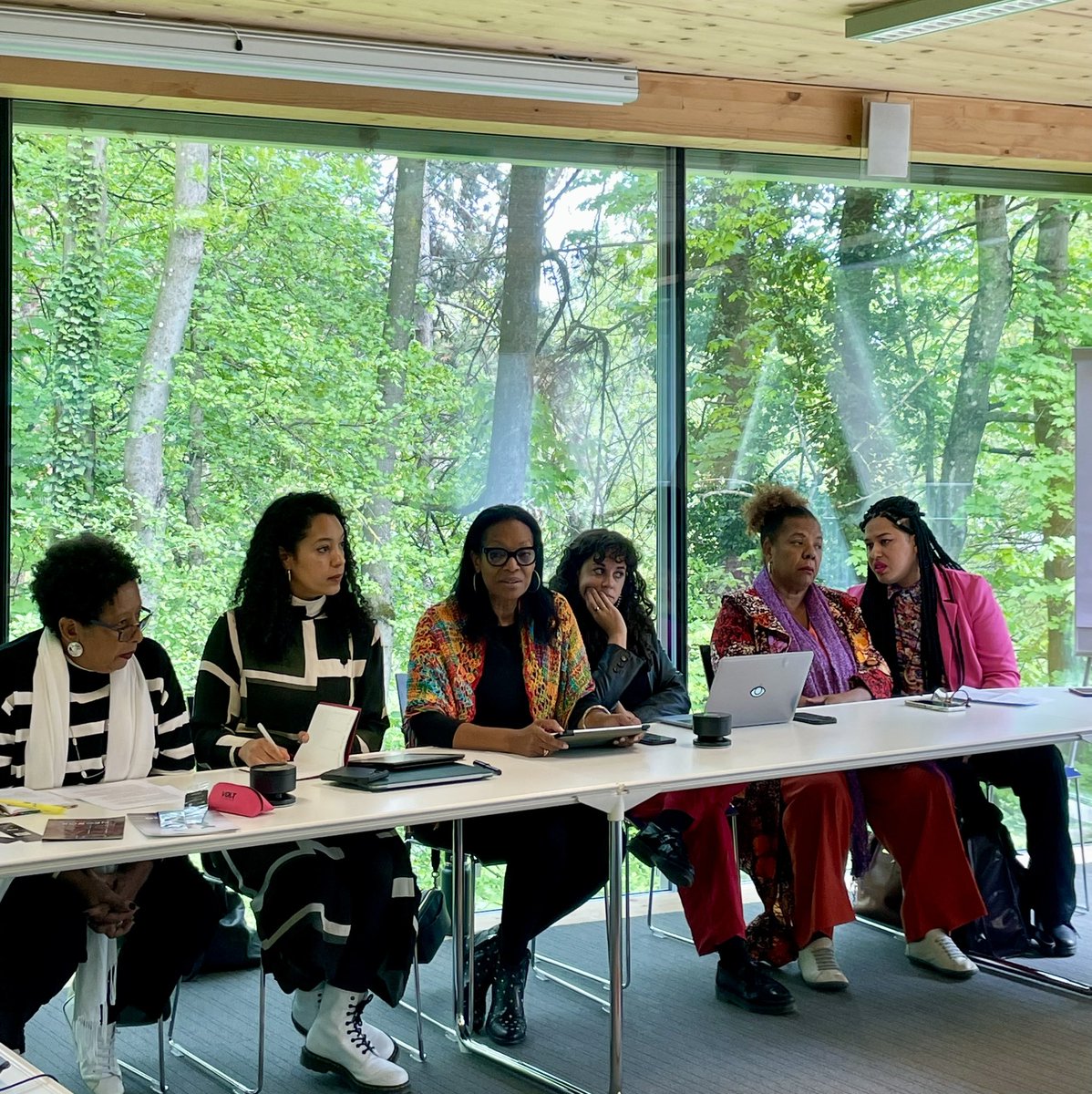 EJC_org's tweet image. A huge thank you to the speakers of our #PFPAD side event ✨ Patricia V. Sellers June Soomer @SantannaWania @DulceMPereira @melhendrickse @BrittaRedwood &amp;amp; everyone who participated in-person or online ✨. A recording of the 🔥conversation will be shared soon!