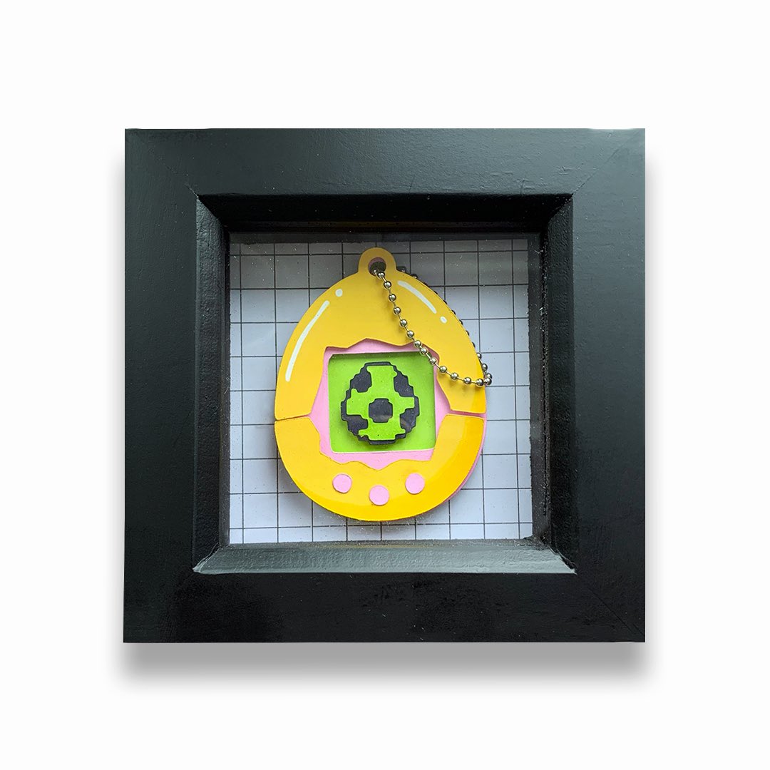 remouse1991's tweet photo. My Tamagotchi paper cuts are now available through my online store! Each one is meticulously handcrafted, making them individually unique. These nostalgic pieces of art offer all the charm of owning a Tamagotchi without the worry of it ‘dying’! Simply click the link in my profile https://t.co/V7KkJkFwJ1