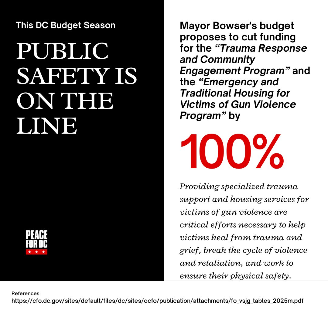 PeaceforDC's tweet photo. In an especially difficult budget year, PUBLIC SAFETY IS ON THE LINE. 
Swipe ➡️ for instructions on how to help. 
Together we can make our city safer and more resilient. 
❤️✌🏾☮️ https://t.co/1obv0jpgCQ
