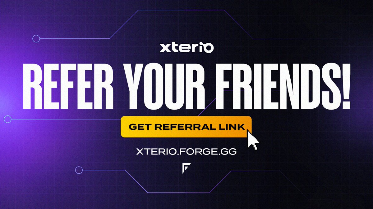 Want to maximize your Points & Ecosystem Rewards? 💥 📨Refer your friends to earn a BONUS percentage based of the points they earn! It's all hands on deck to hit the Hype Meter Milestones 🙌 Find your referral link at: xterio.forge.gg