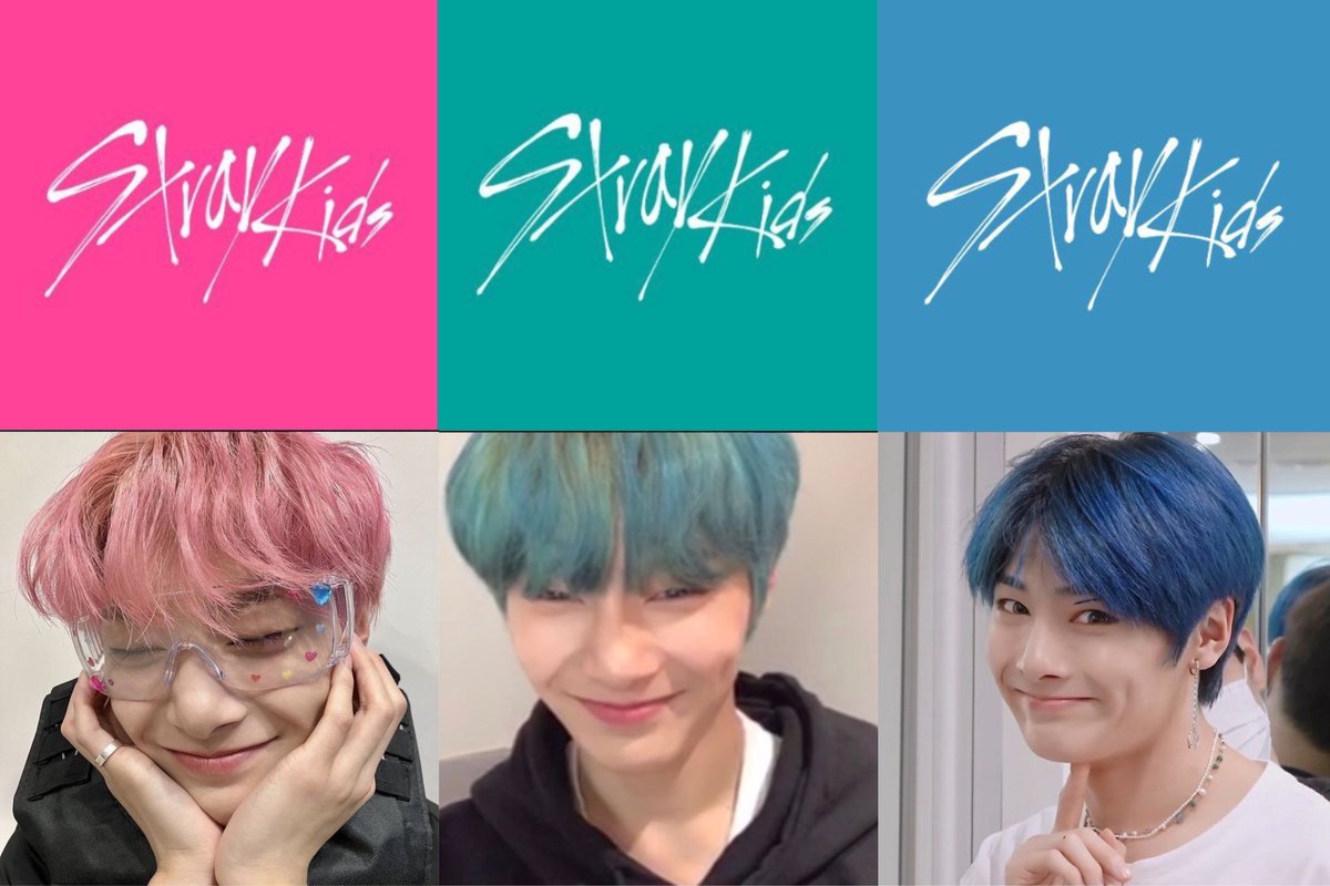 stray kids logo color as jeongin’s hair