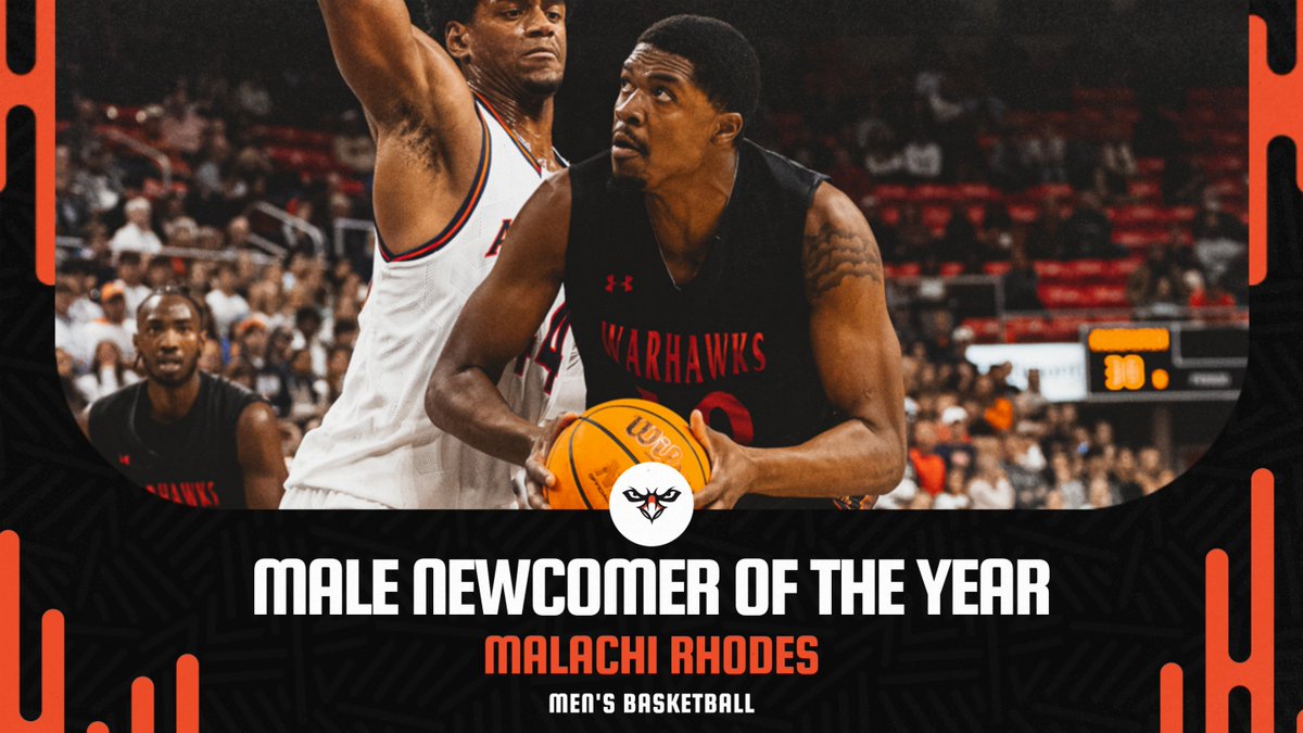 ᴍᴀʟᴇ ɴᴇᴡᴄᴏᴍᴇʀ ᴏꜰ ᴛʜᴇ ʏᴇᴀʀ @AUMWarhawksMBB's Malachi Rhodes took home Newcomer of the Year honors! #WeAreAUM