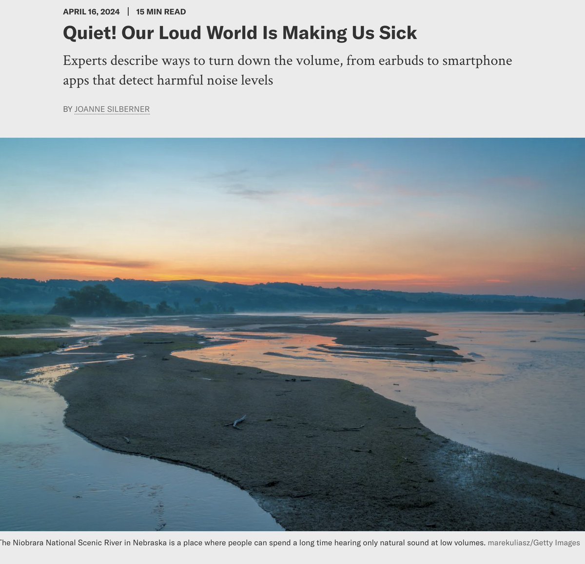 Exciting to see Board Member Sidney Shapiro of @WFULawSchool quoted in this @sciam article on #noisepollution. To learn more about the Center’s work on this front, check out this report. 👇🔗progressivereform.org/publications/s…