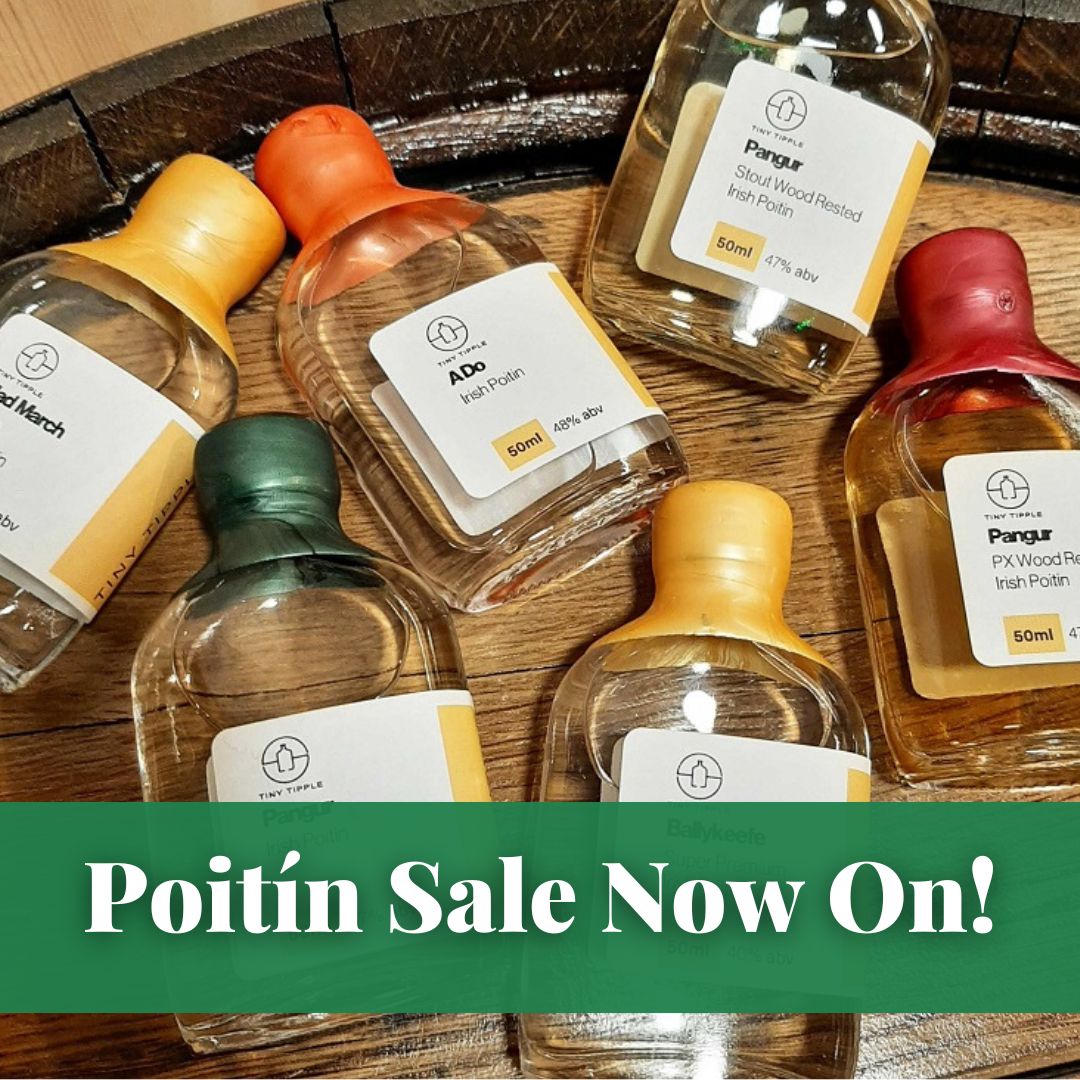 10% OFF our Poitín Tiny Tipples!

A precursor to modern day whiskey, click bit.ly/3VTJOnE to shop Irish Poitín Tiny Tipples & get a 10% discount applied at the checkout.
#poitin #irishpoitín #poitinsale #tinytipples