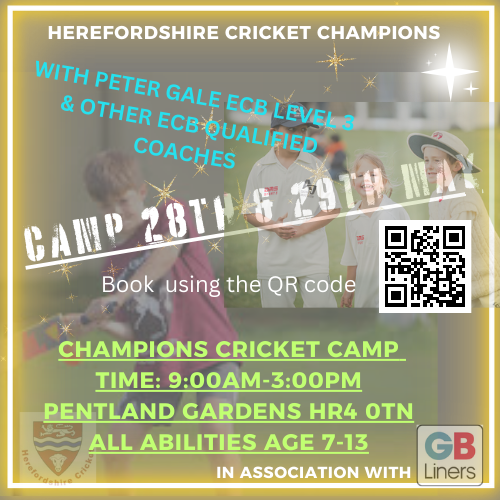 Cricket Camp is back! This May 28th and 29th a the Cricket Centre 9-3pm. Don't delay book today!