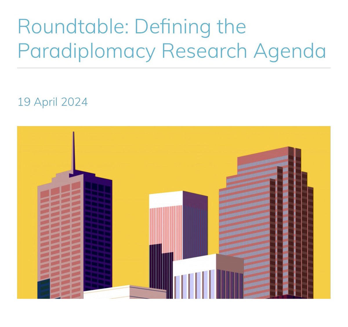 📣 Happening Tomorrow! 📣

Tomorrow, UNU-CRIS together with the Flanders Chancellery and Foreign Office, and the University of Lodz are having an engaging roundtable discussion to dicuss and define the paradiplomacy research agenda.

🔗 Registration link: cris.unu.edu/registration-r…