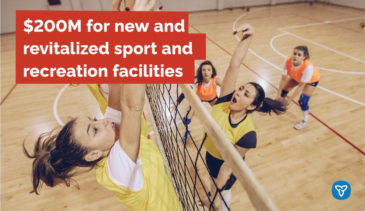 Building a better Ontario means having spaces where people can stay active. That’s why we’re investing $200M in a new infrastructure fund, to revitalize and construct local sport and recreation facilities across the province. Learn more: news.ontario.ca/en/release/100…