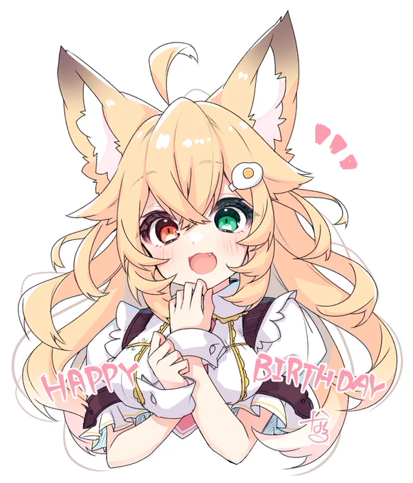 狐福ちゃんお誕生日おめでとうございます! #狐福とお絵描き 
