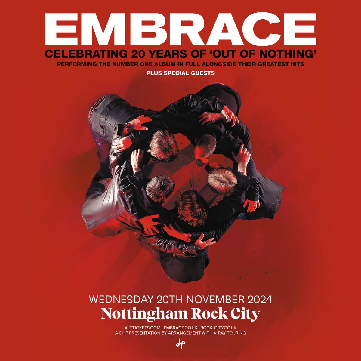 🚨 GIG NEWS 🚨 Celebrating the 20th anniversary of 'OUT OF OTHING' @embrace will play the album in full + their greatest hits in November! 🎟️ Presale: Sign-up by 5pm tomorrow 👉 rock-city.co.uk/pre-sale-ticke… 🎟️ General sale: Friday, 10am. Set a reminder 👉 tinyurl.com/muy2nmsh