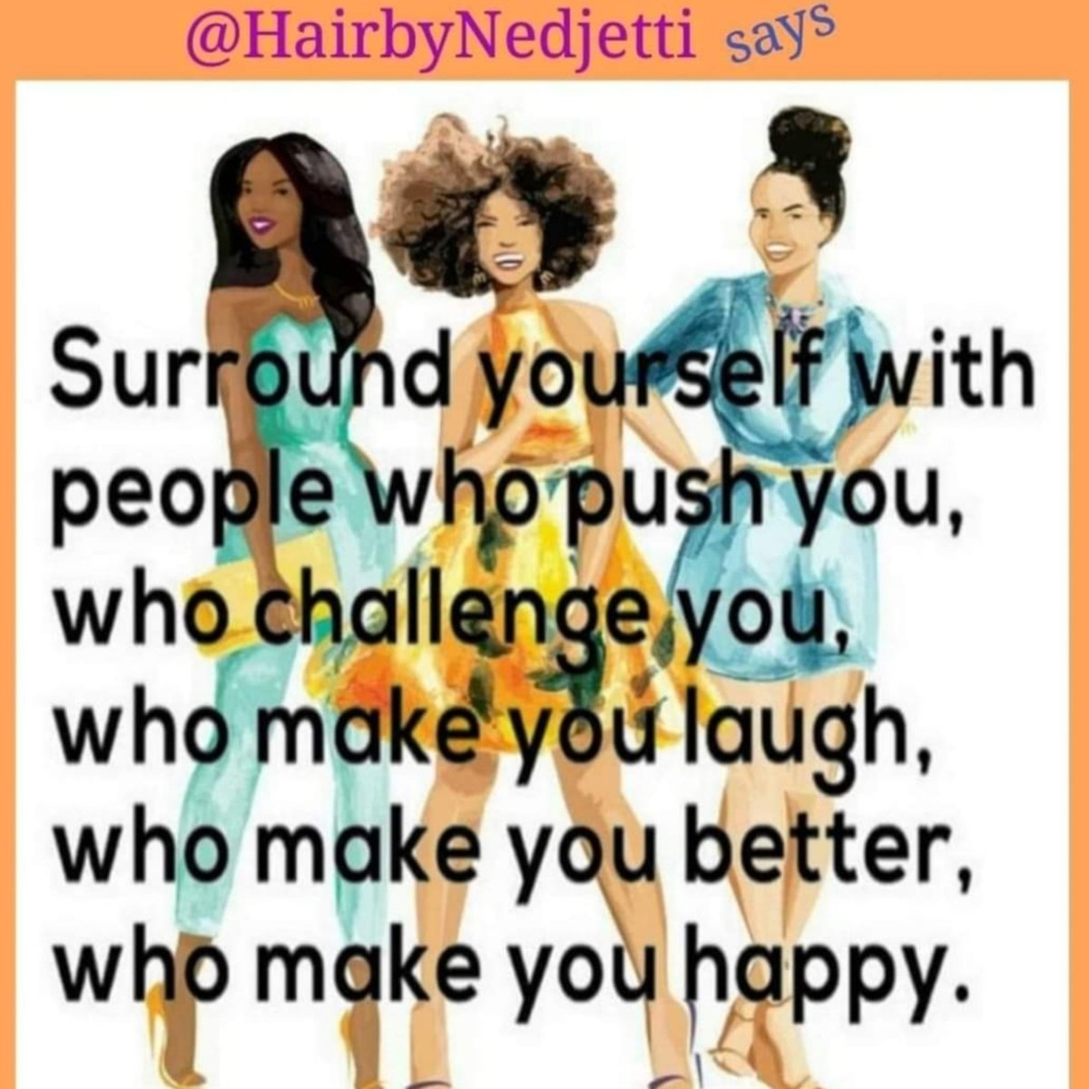 HairbyNedjetti's tweet photo. #HairMeOutยฎ ๐๐พโโ๏ธ#Happy #Thriving #Thursday๐คธ๐พโโ๏ธ
Surround yourself around BeY๐ผUtiful #kind souls who #love, #motivate, #support, make you #laugh and bring out the best in Y๐U.
๐ซถ๐ฟ #LoveVibes โ
๏ธ
๐ซ #NoNegativeEnergy โ
๏ธ
๐ซ #KindSouls Onlyโ
๏ธ
#BeYOU
โ๐พn๐ #Nedjetti https://t.co/kYbyxXdXLR