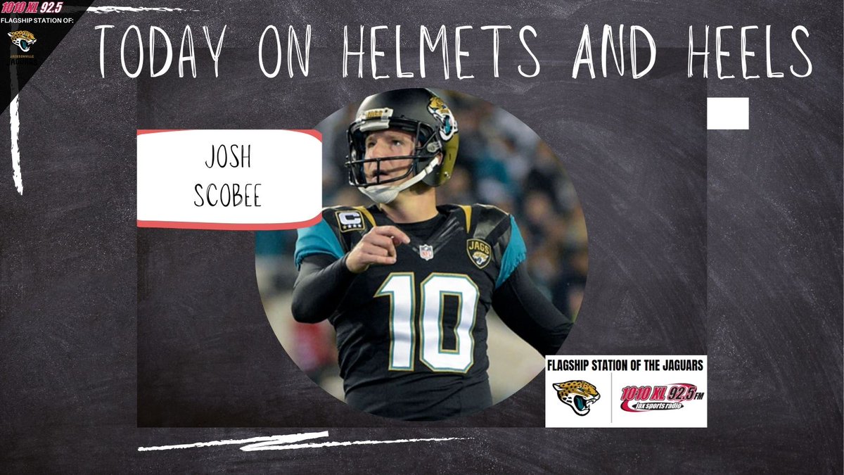 Don't miss a moment of Helmets and Heels as Josh Scobee will join the program to talk all things Jags! #DUUUVAL 📻 : radio.securenetsystems.net/v5/WJXLFM