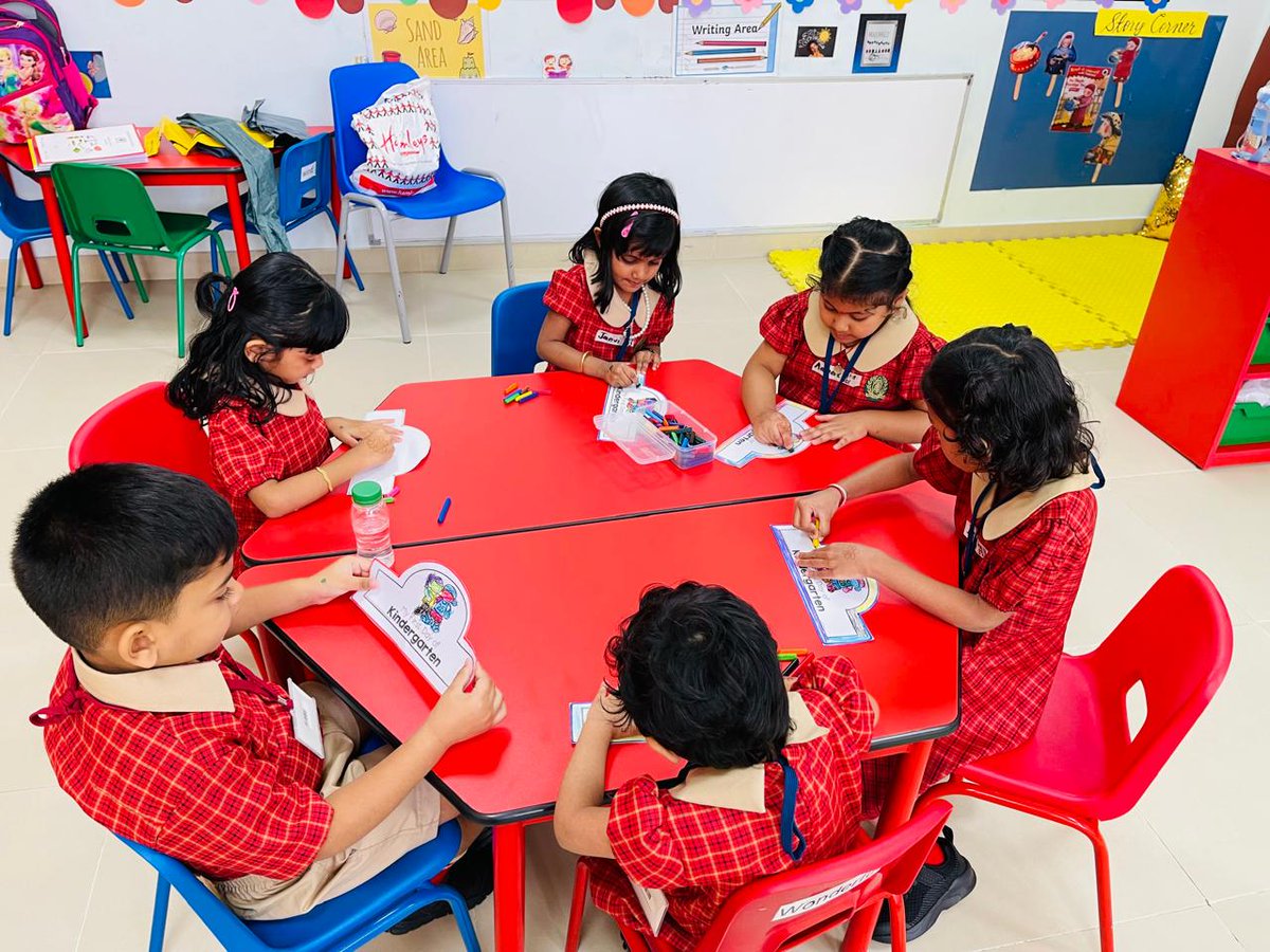 dpsrak's tweet image. Welcoming the DPS RAK Kindergarteners to the magical world of learning! Today marks a milestone as our little ones step into their first day of KG 1!  It's a day brimming with excitement, curiosity, and happiness.#dpsrak #dpsrakrocks #rasalkhaimah #kindergarten
